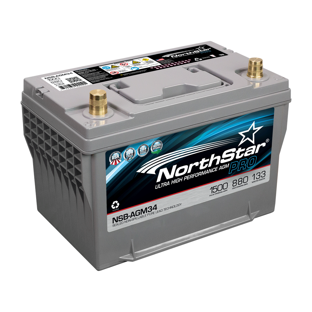 NORTHSTAR Pure Lead Automotive Group 34//78 Battery NSB-AGM34//78