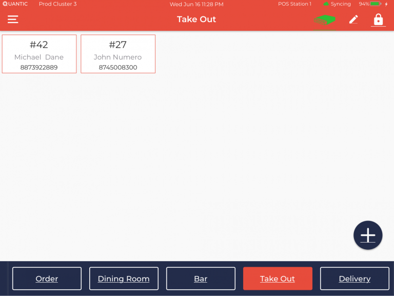 Start a Takeout Order