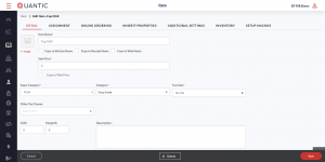 Portal Dashboard Management | Quantic POS Learning Resources