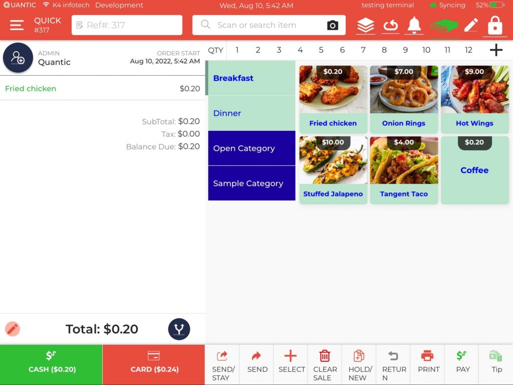 pos dashboard