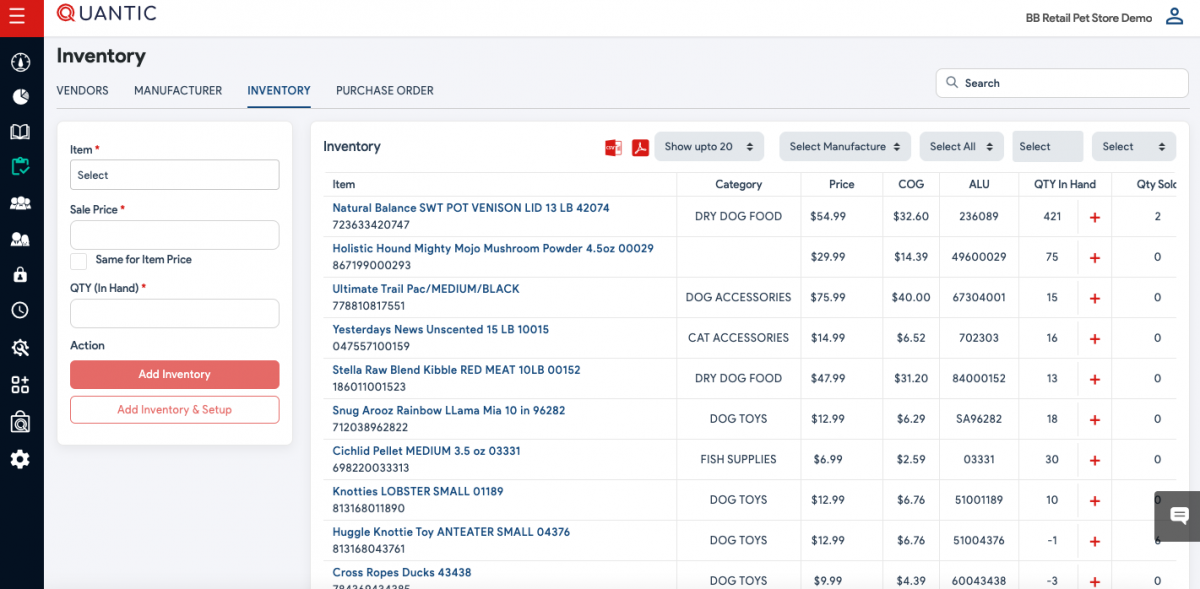 Retail POS Management | Quantic POS Learning Resources