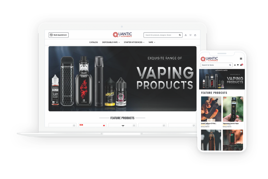 Quantic eCommerce - CBD & Vaping store