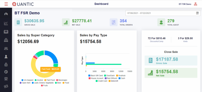 Quick Reporting on the dashboard | POS Learning Resources Library - Quantic