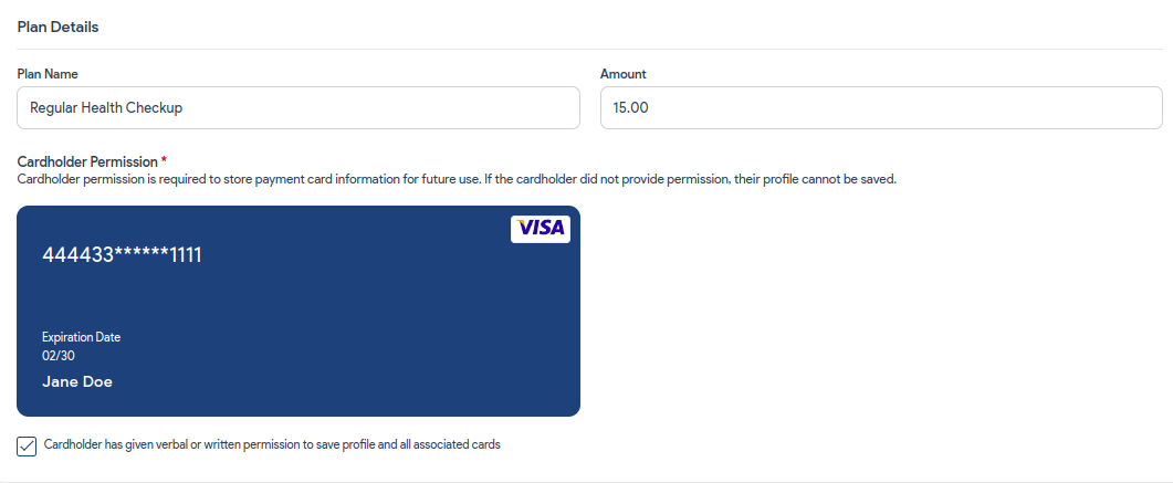 Create Billing Plan 4